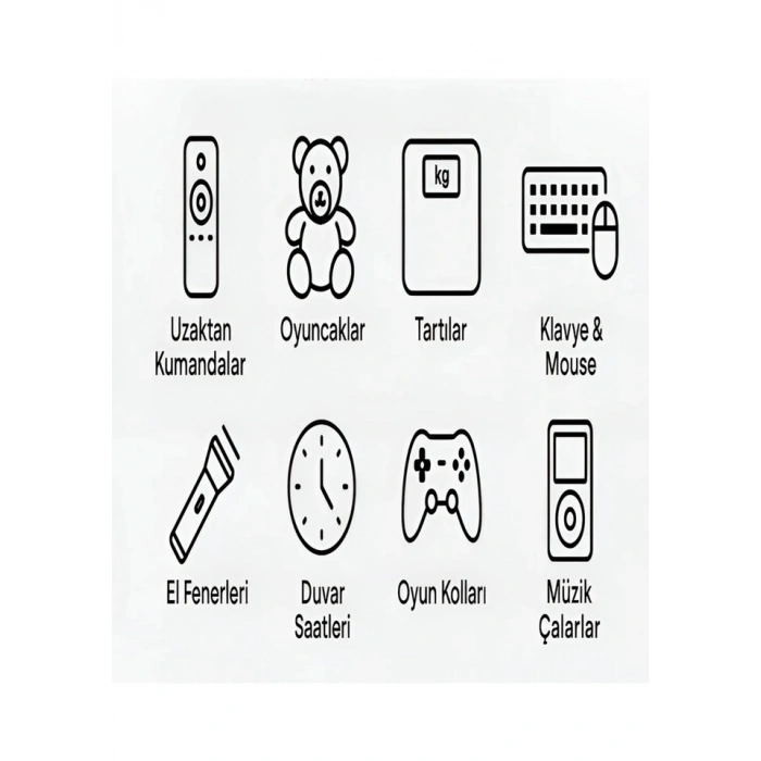 Type-c Şarjlı 800mwh 1.5v Şarj Edilebilir 2’li Aaa İnce Pil - Lityum Iyon Batarya