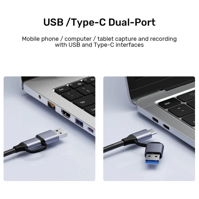 UNITEK 4K VIDEO CAPTURE KART HDMI TO USB-C/A (V1167A)