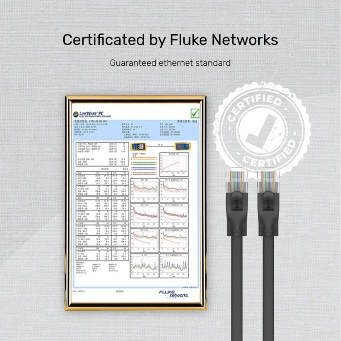 UNITEK CAT6 PATCH KABLO 1MT FLAT 1GBPS, SİYAH (C1809GBK)