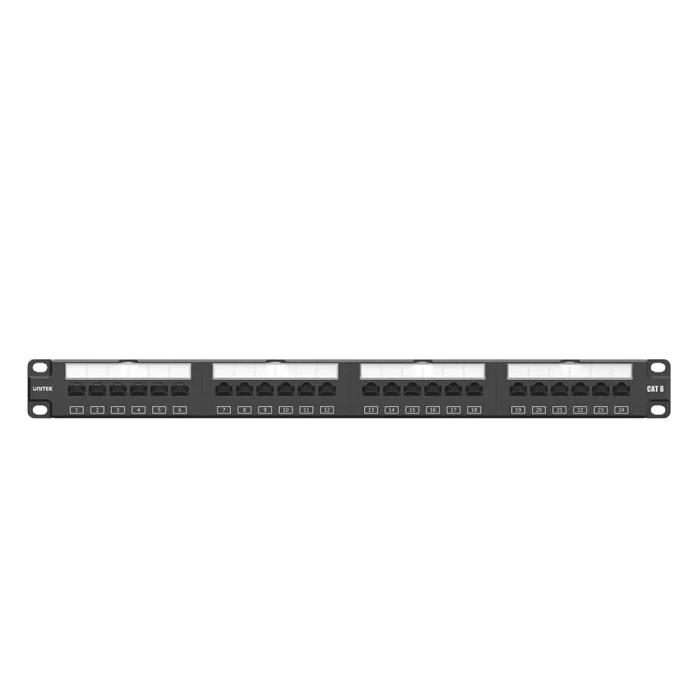 UNITEK CAT6 UTP 24 PORT RJ45 PATCH PANEL (T003A)