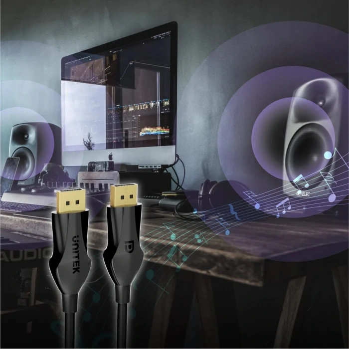 UNITEK DISPLAYPORT 1.4 KABLO 1MT 8K&amp;60Hz (C1624BK-1M)