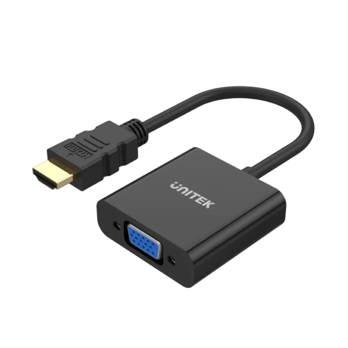 UNITEK HDMI TO VGA DÖNÜŞTÜRÜCÜ SES DESTEKLİ 1080P&amp;60Hz (Y-6333)