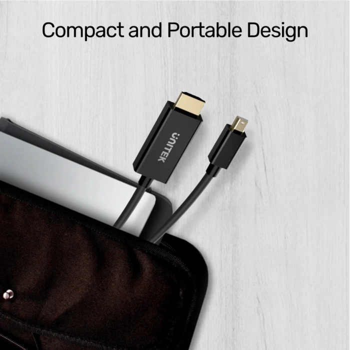 UNITEK MINI DISPLAYPORT TO HDMI DÖNÜŞTÜRÜCÜ 2MT 4K 30Hz (V1152A)