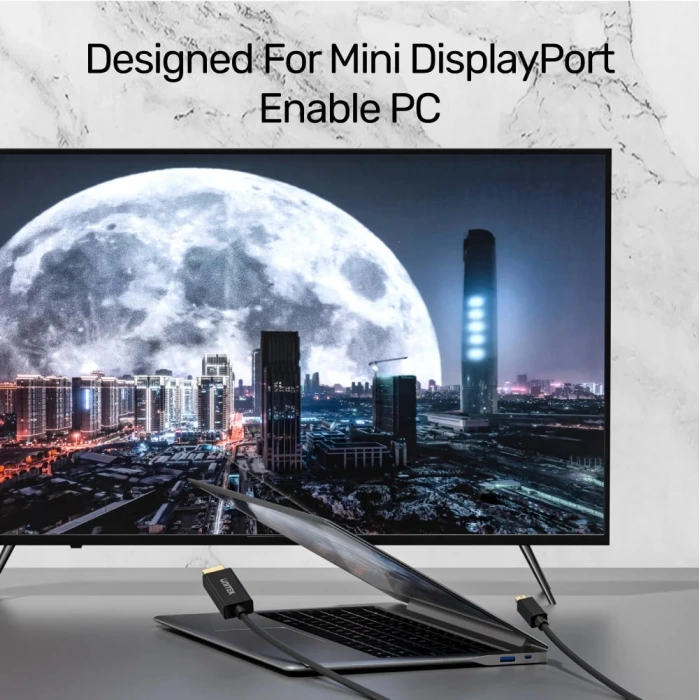 UNITEK MINI DISPLAYPORT TO HDMI DÖNÜŞTÜRÜCÜ 2MT 4K 30Hz (V1152A)
