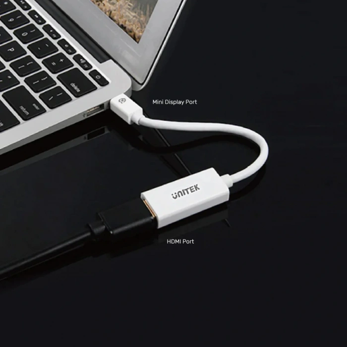 UNITEK MINI DISPLAYPORT TO HDMI DÖNÜŞTÜRÜCÜ 4K&amp;30Hz (Y-6331)