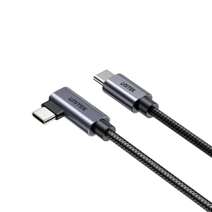 UNITEK TYPE-C HIZLI ŞARJ KABLOSU 90 DERECE 3 METRE 100W (C14123BK-3M)