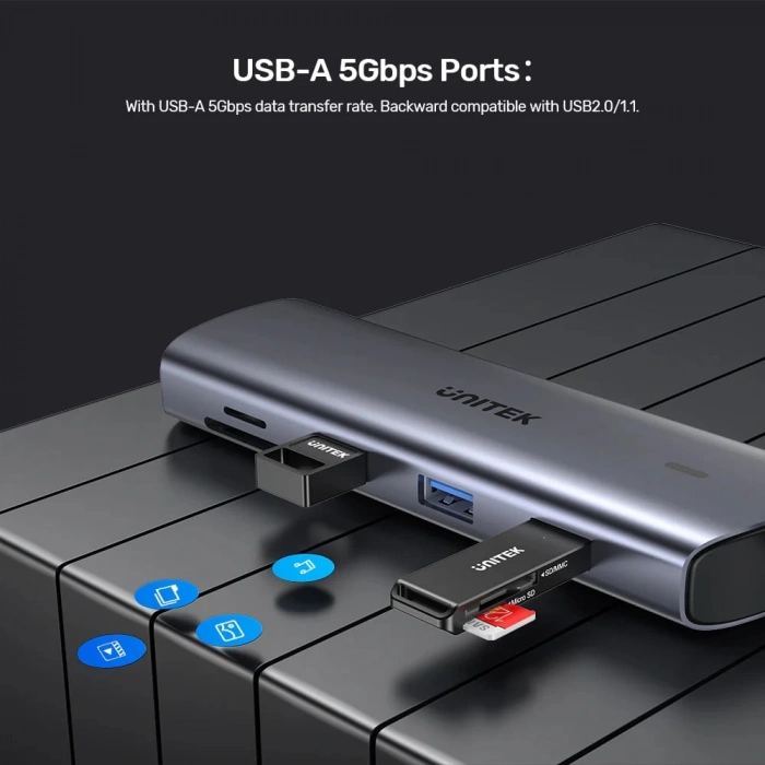 UNITEK USB-C 9in1 UNIVERSAL DOCKING STATION (D1113A)