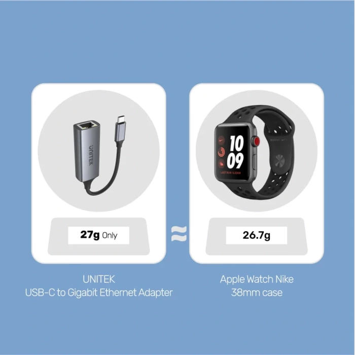 UNITEK USB3.1 TYPE-C TO GIGABIT ETHERNET DÖNÜŞTÜRÜCÜ (U1312A)