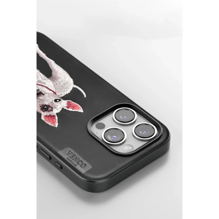 Venco iPhone 11 Perma Desenli Kapak - Lacivert