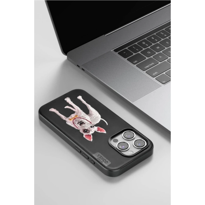Venco iPhone 11 Perma Desenli Kapak - Lacivert