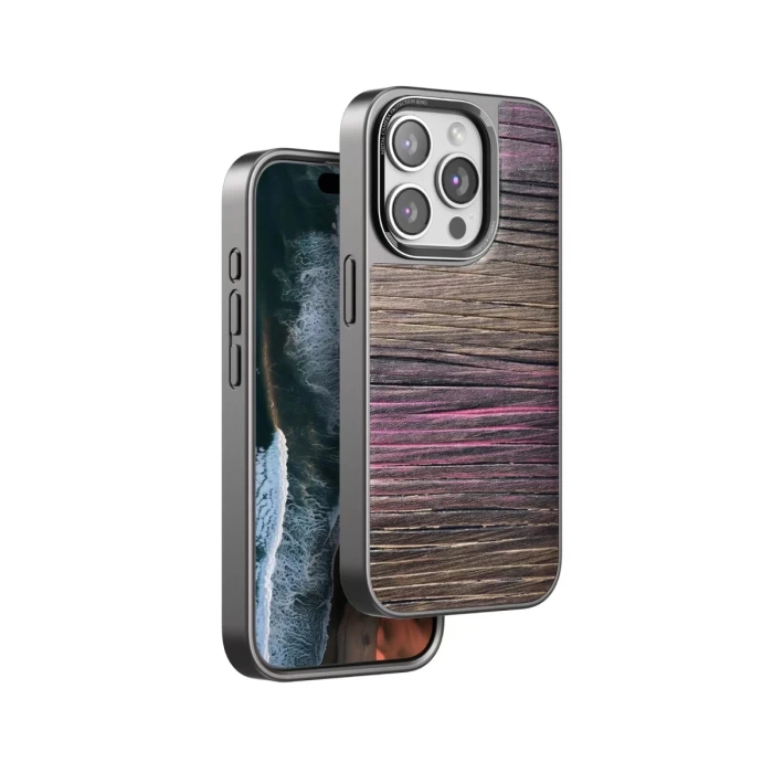 Venco iPhone 14 Pro Max Wave Kapak - Pembe