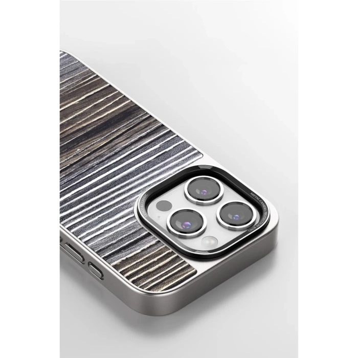 Venco iPhone 14 Pro Wave Kapak - Kahverengi