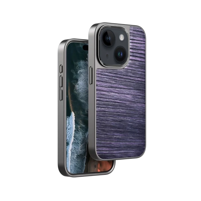 Venco iPhone 14 Wave Kapak - Derin Mor