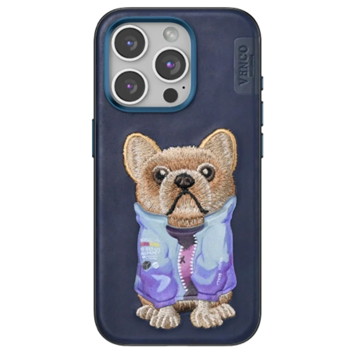 Venco iPhone 15 Pro Cute Desenli Kapak - Lacivert