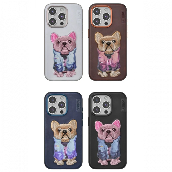 Venco iPhone 15 Pro Max Cute Desenli Kapak - Siyah