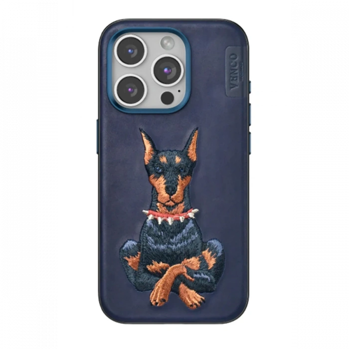 Venco iPhone 15 Pro Max Perma Desenli Kapak - Lacivert