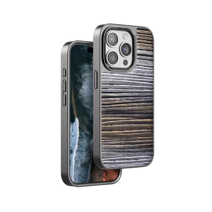 Venco iPhone 15 Pro Wave Kapak - Sarı