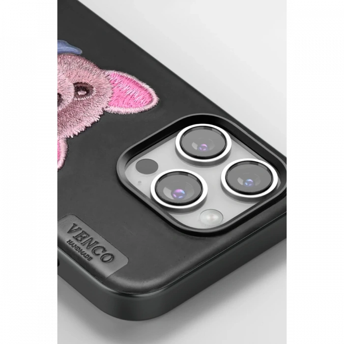 Venco iPhone 16 Cute Desenli Kapak - Siyah