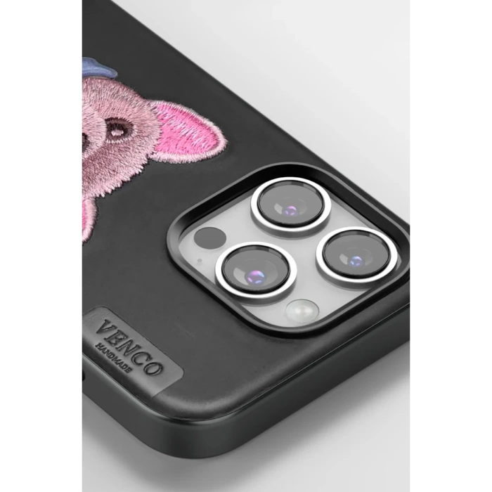 Venco iPhone 16 Pro Max Cute Desenli Kapak - Kahverengi
