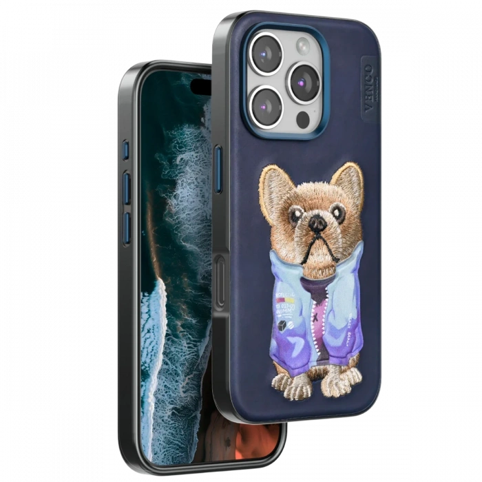 Venco iPhone 16 Pro Max Cute Desenli Kapak - Lacivert