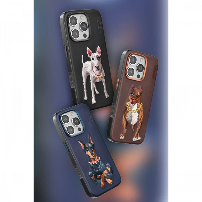 Venco iPhone 16 Pro Perma Desenli Kapak - Lacivert