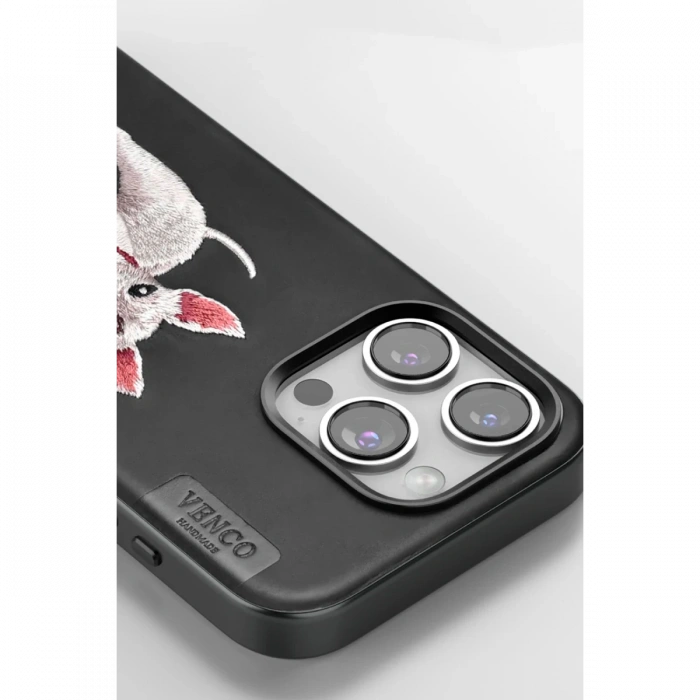 Venco iPhone 16 Pro Perma Desenli Kapak - Siyah