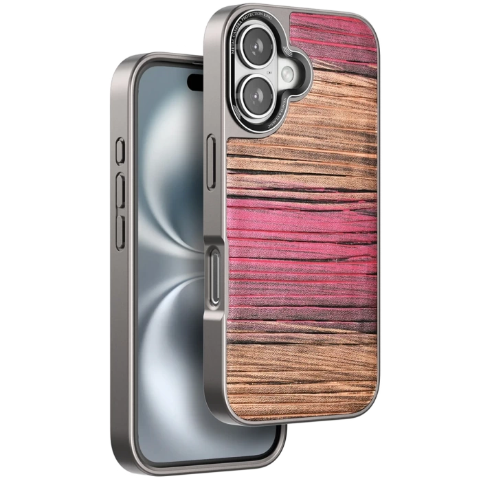 Venco iPhone 16 Wave Kapak - Pembe