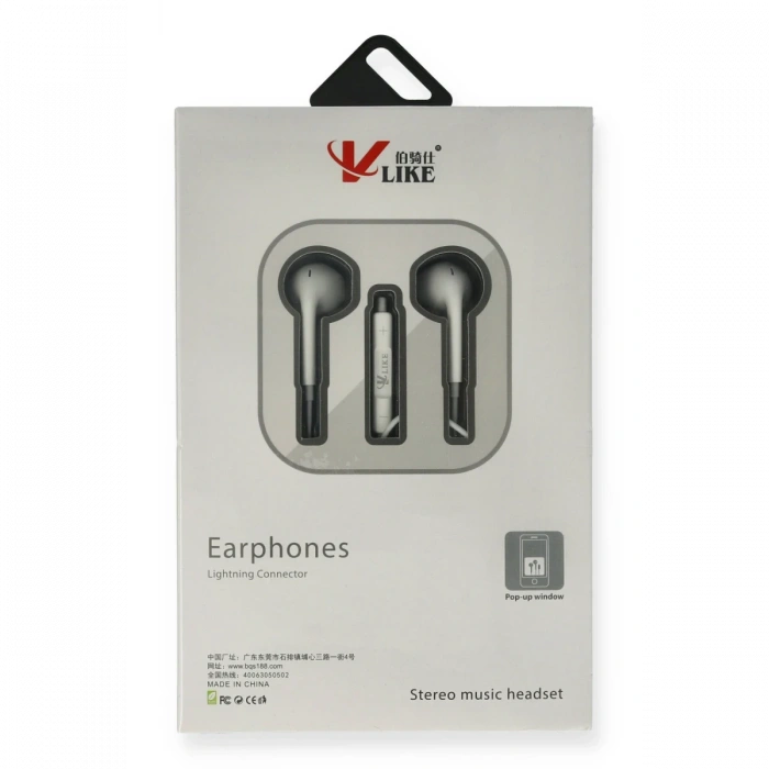 Vlike VK i7 Lightning Bluetooth Kablolu Kulaklık