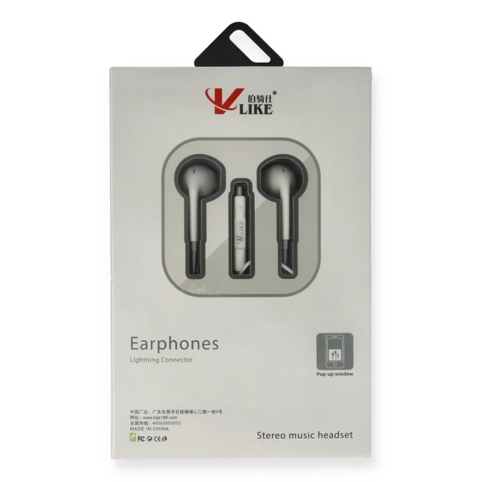 Vlike VK i7 Lightning Bluetooth Kablolu Kulaklık