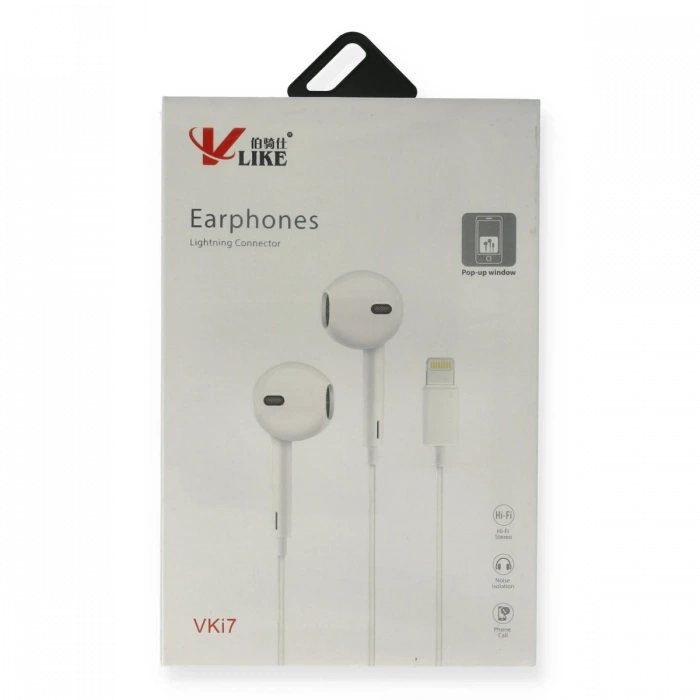 Vlike VK i7 Lightning Bluetooth Kablolu Kulaklık