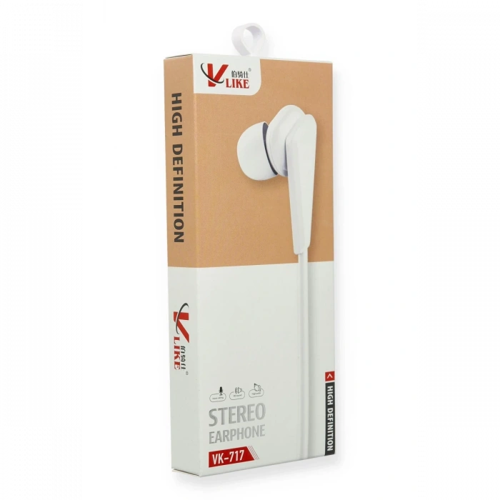 Vlike VK717 Kulak içi Kulaklık - Beyaz