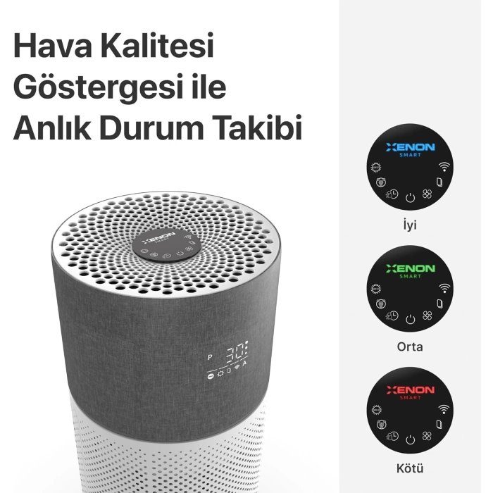 XENON SMART X7420 M0 AKILLI HAVA TEMIZLEYICI GRI