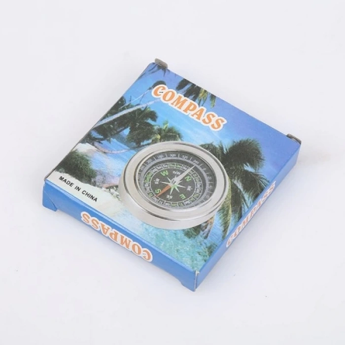 Yuvarlak Metal Kasa Dayanıklı Pusula 80mm