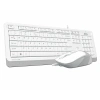 A4 TECH F1010 Q USB BEYAZ TR MM KLAVYE+OPT MOUSE