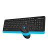 A4 TECH FG1010 Q 2.4 GHZ USB MAVİ KLAVYE+MOUSE KABLOSUZ SET