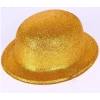 Altın Renk Yuvarlak Simli Plastik Parti Şapkası