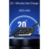 Bt62 Motosiklet Kask Kulaklığı Bluetooth Intercom 2 Intercom Bağlantılı