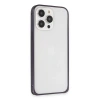 Joko iPhone 14 Pro Max Kılıf Metal Bumper Magneticsafe Kapak - Derin Mor