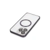 Joko iPhone 14 Pro Max Kılıf Metal Bumper Magneticsafe Kapak - Derin Mor