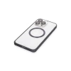 Joko iPhone 14 Pro Max Kılıf Metal Bumper Magneticsafe Kapak - Derin Mor