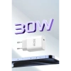 Joko JK89 30W Type-C Çıkışlı Ekstra DC66 1M Type-C to Lightning  Kablolu PD Şarj Cihazı - Beyaz