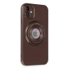 Joy Tekno iPhone 12 Kılıf Lukka Magneticsafe Kapak - Kahverengi