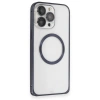 Joy Tekno iPhone 15 Pro Kılıf Metal Bumper Magneticsafe Kapak