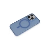 Joy Tekno iPhone 15 Pro Max Frost Standlı Magsafe Kapak - Sierra Blue