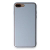 iPhone 7 Plus Kılıf Coco Deri Silikon Kapak - Açık Mavi