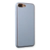 iPhone 7 Plus Kılıf Coco Deri Silikon Kapak - Açık Mavi