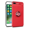 iPhone 7 Plus Kılıf Range Yüzüklü Silikon - Kırmızı