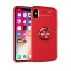 Joy Tekno iPhone XS Kılıf Range Yüzüklü Silikon - Kırmızı