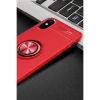 Joy Tekno iPhone XS Kılıf Range Yüzüklü Silikon - Kırmızı