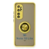 Xiaomi Mi Note 10 Lite Kılıf Montreal Yüzüklü Silikon Kapak - Sarı